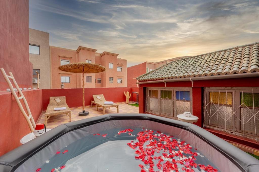 Rooftop Centre Ville Jacuzzi Marrakesh Bagian luar foto
